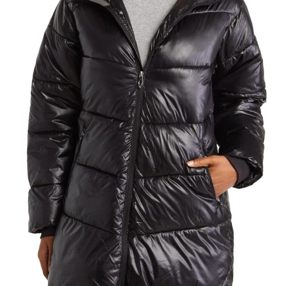 Spyder Jackets & Coats Spyder Womens Super Puffer Hooded Parka Jacket Black Poshmark